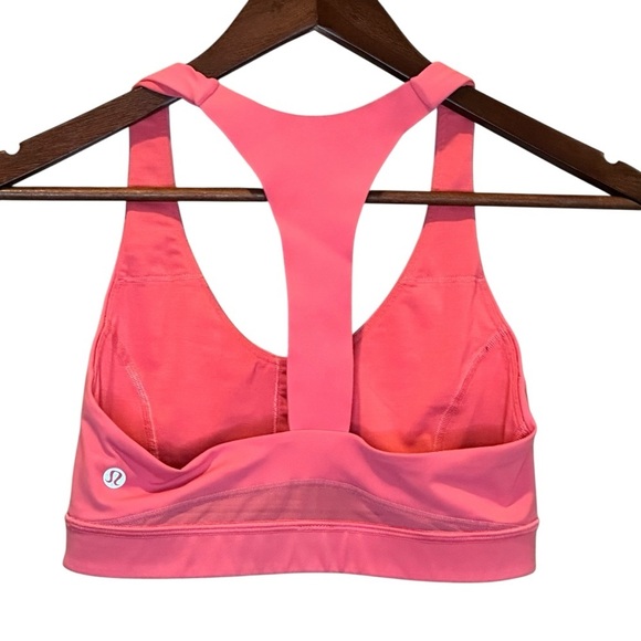 Lululemon Break Free Sports Bra Nulux In Flash Light Tone Coral Women's Size 6 - Picture 2 of 7